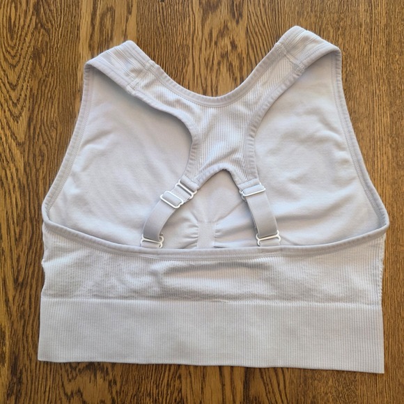RYKA Size‎ M 2 PACK Sports Bra Adjustable Straps Lavender & White Full Coverage - Picture 6 of 12